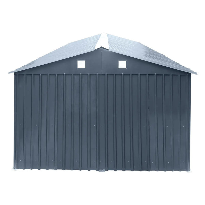 Pro Series 10' x 20' Metal Garage Shed with Double Front Doors and Side Entry Door, 8' Peak Height GMD-MS1020B