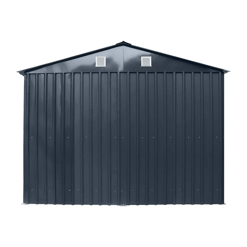 Pro Series 10' x 20' Metal Garage Shed with Double Front Doors and Side Entry Door, 8' Peak Height GMD-MS1020B