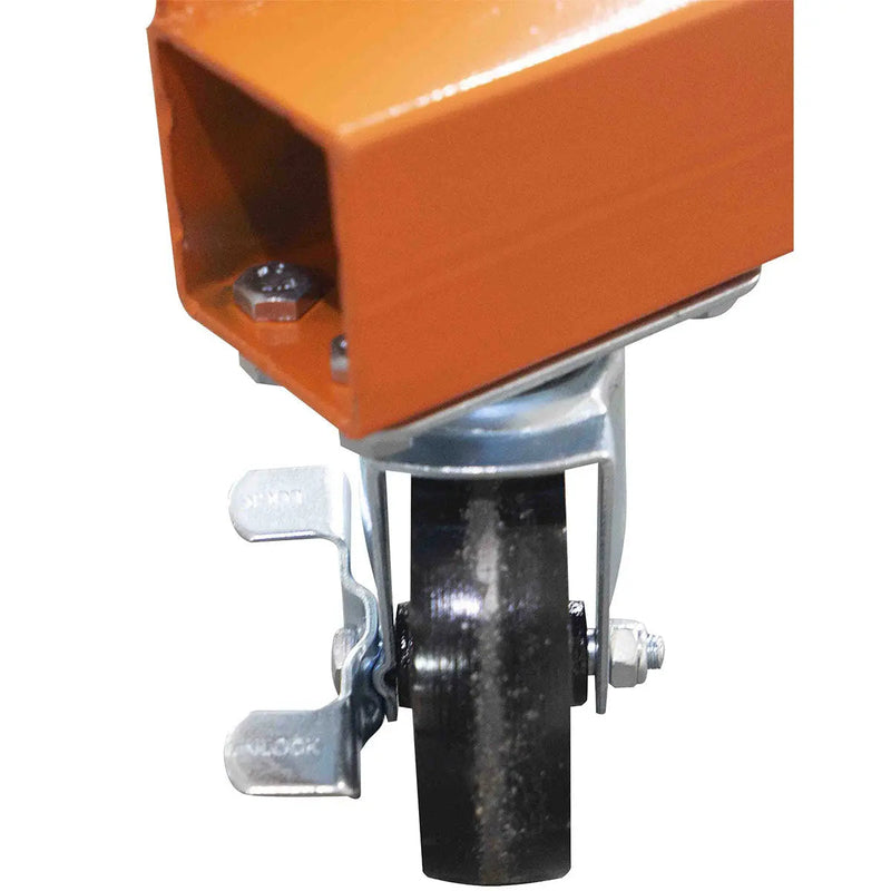 1100-lb Adjustable Height All-Steel Gantry Crane, Auto-Lock, 95" Min. Height, 142" Max. Height, Locking Swivel Caster Wheels, GMD-AGC06(Previously GMD-AGC05)