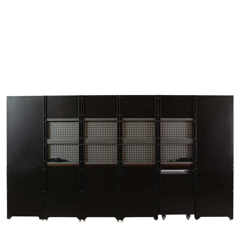 12' Extreme-Duty Steel Garage Tool Chest w/Pegboard, Power Outlets, USB Port, Magnetic Motion LED Lamps, Cabinets & Roll-Out Tool Chest, GMD-WBM12