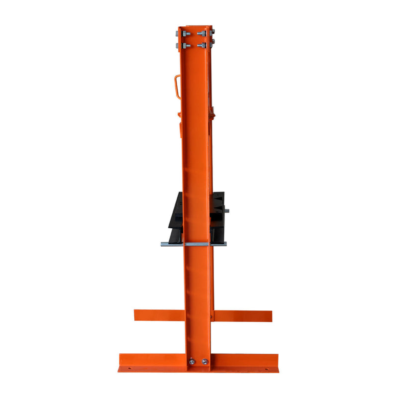 12 Ton Capacity Hydraulic Shop Press, H-Frame, Hand Crank Bottle Jack Pressing, 8 Bed Height Positions, GMD-ASP12