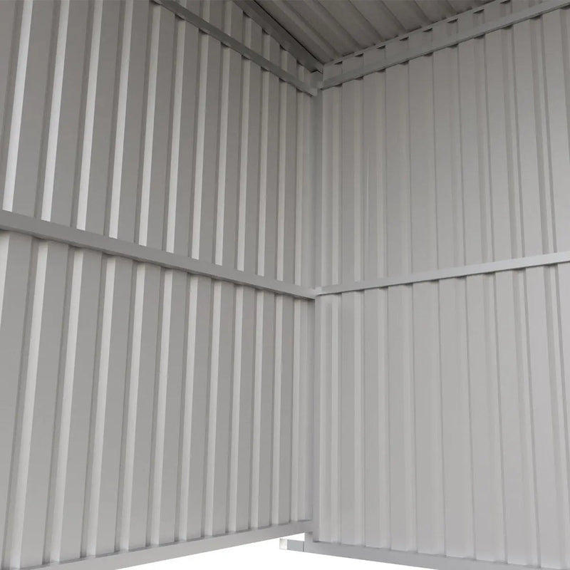 12' x 20' Galvanized Metal Livestock Shed, 240 Sq-Ft, 27 GA Corrugated Panels, Sliding Skid Mount, GMD-MS1220L