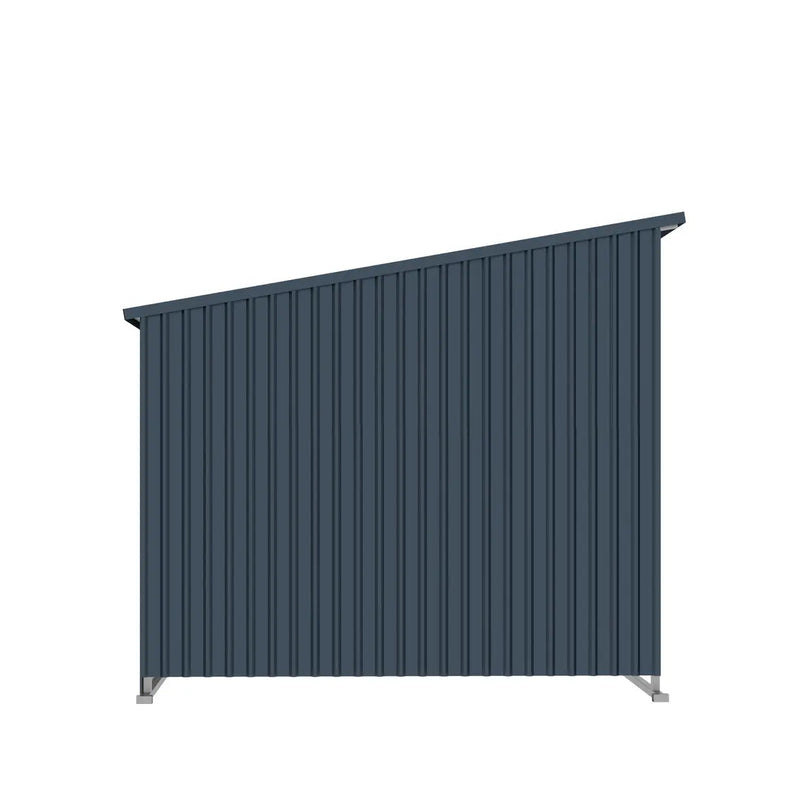 12' x 20' Galvanized Metal Livestock Shed, 240 Sq-Ft, 27 GA Corrugated Panels, Sliding Skid Mount, GMD-MSL1220