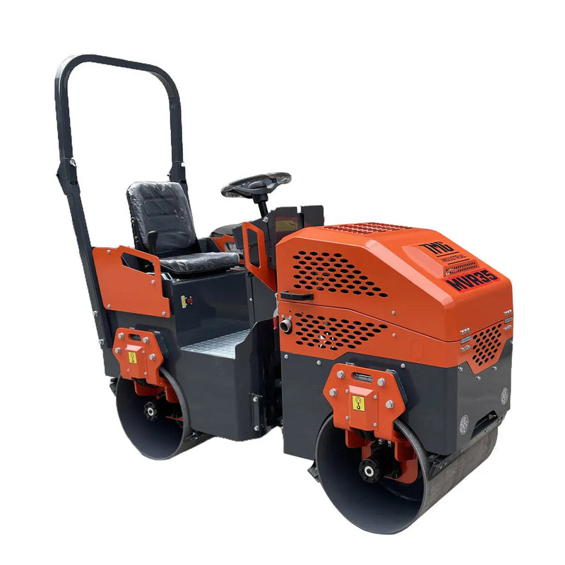 13.5 HP Ride-On Road Roller, 2 x 28" Wide & 21" Diameter Rollers, EPA Emissions Compliance GMD-MVR35