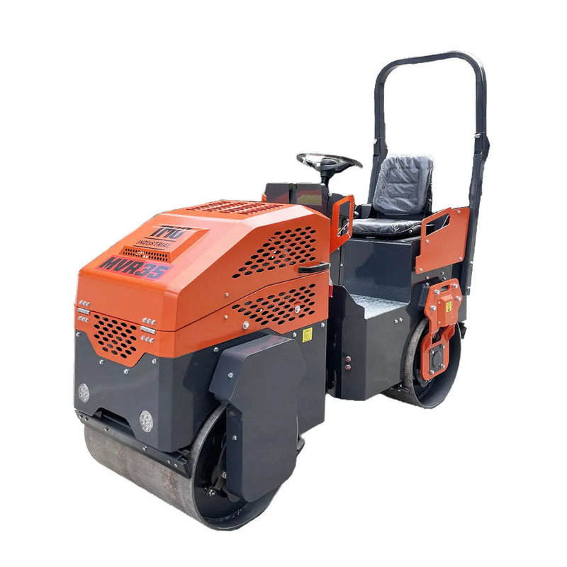 13.5 HP Ride-On Road Roller, 2 x 28" Wide & 21" Diameter Rollers, EPA Emissions Compliance GMD-MVR35