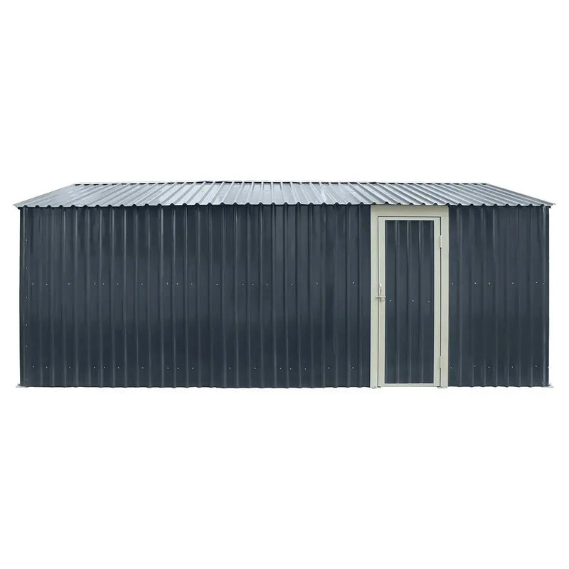 Pro Series 13' x 20' Metal Garage Shed with Double Front Doors and Side Entry Door, 8'6" Peak Height GMD-MS1320B