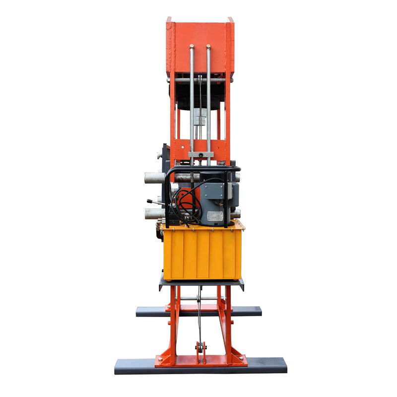 150 Ton Capacity Electric Hydraulic Shop Press, Heavy Duty Pressing, Protective Grid Guard, Fully Welded H-Frame, GMD-SP150