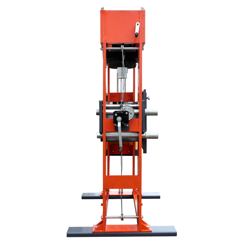 150 Ton Capacity Electric Hydraulic Shop Press, Heavy Duty Pressing, Protective Grid Guard, Fully Welded H-Frame, GMD-SP150