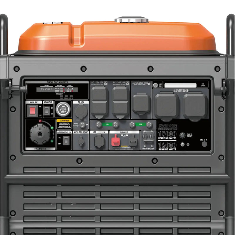 15000 Watt Digital Inverter Portable Generator, 10hrs 50% Load Run Time, EPA Compliance, GMD-GDI150