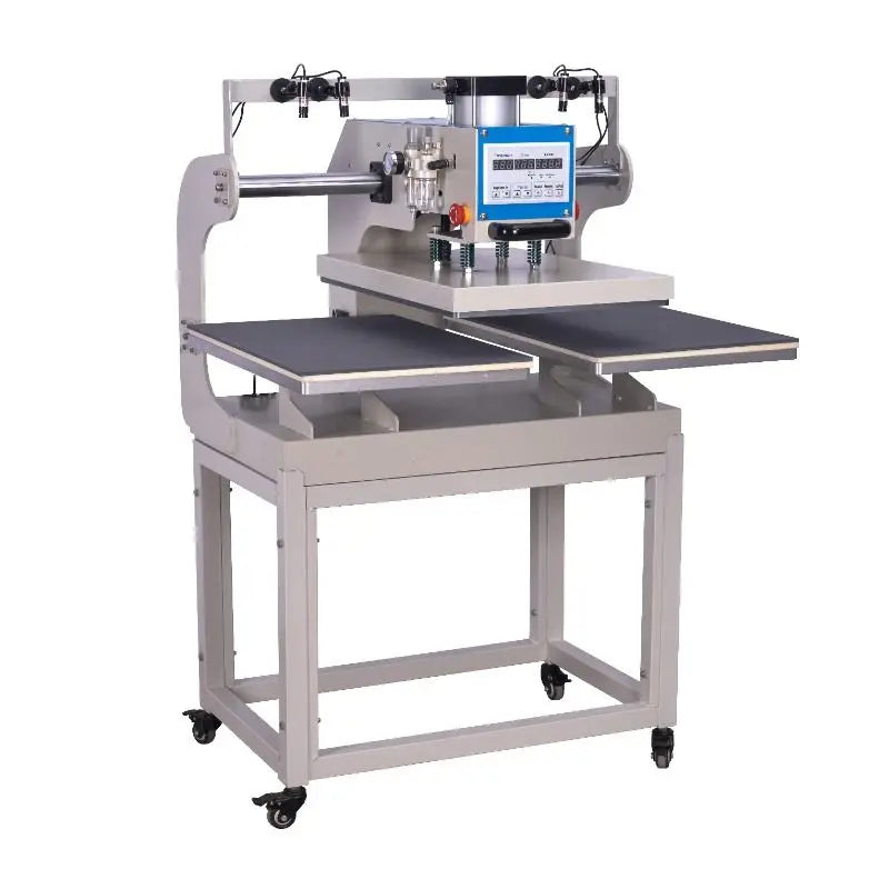 16" x 24" heat press machine, pneumatic up sliding dual platen with infrared positioning, DOBA-HPM1624