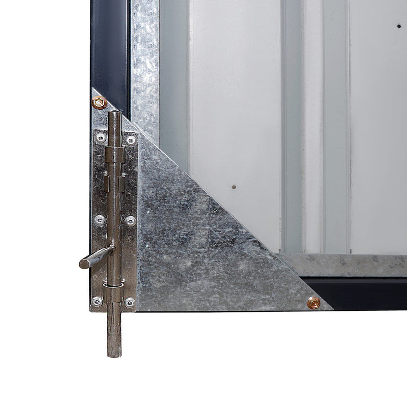 16' x 24' Metal Garage Shed with Swing Front & Side Doors, 10'6" Peak Height, GMD-MS1624A