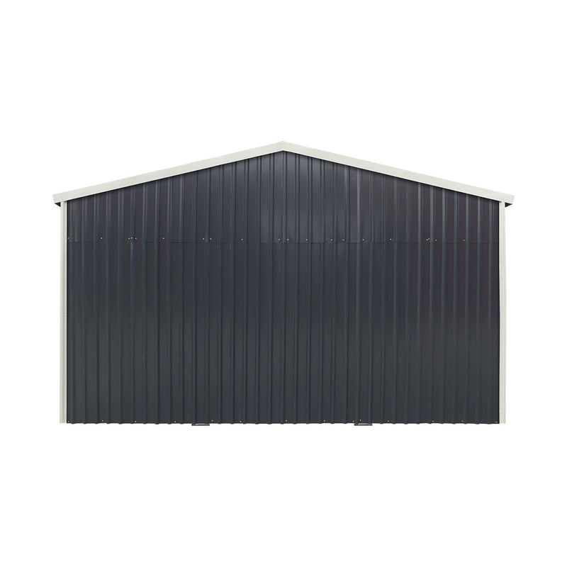 16' x 24' Metal Garage Shed with Swing Front & Side Doors, 10'6" Peak Height, GMD-MS1624A
