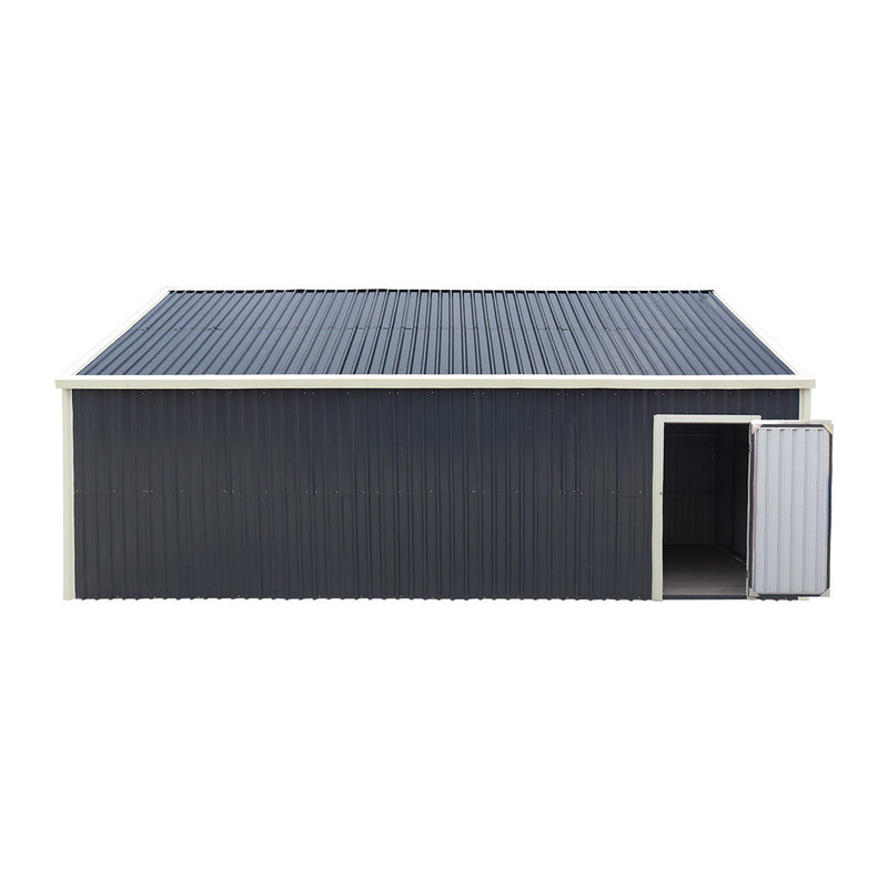 16' x 24' Metal Garage Shed with Swing Front & Side Doors, 10'6" Peak Height, GMD-MS1624A