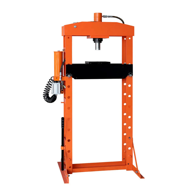 20 Ton Capacity Hydraulic Shop Press, Pneumatic & Manual Operation, 10 Bed Height Positions, GMD-ASP22