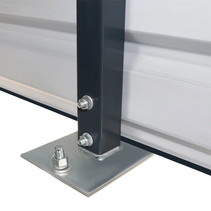 20' x 20' Metal Garage Shed, 9' High Double Front Doors, 13' Peak, 400 Sq-Ft GMD-MS2020