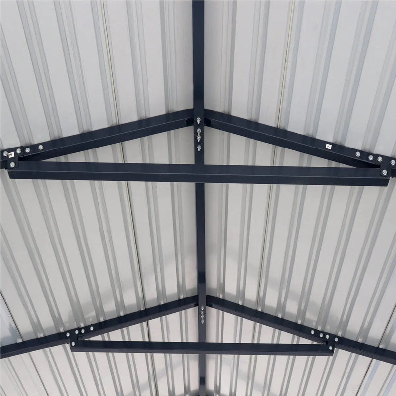 20' x 30' Livestock Corral Panel Metal Shed, 7' Sidewall Height, 5' Corral Panel Height, 600 Sq-Ft, 27 GA Corrugated Panels, GMD-MS2030LC