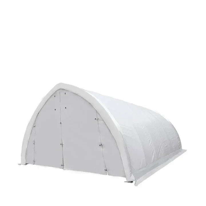20' x 30' Arch Wall Peak Ceiling Storage Shelter with Heavy Duty 11 oz PE Cover & Drive Through Doors, GMD-ST2032P (Previously ST2031P)