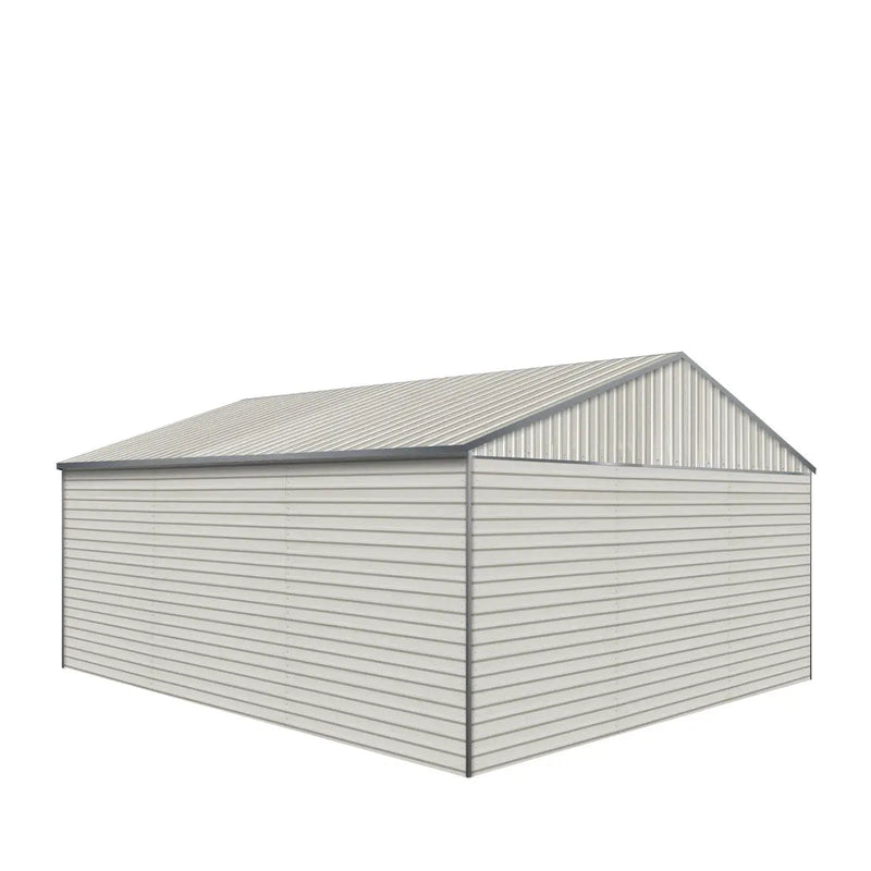 21' x 19' Double Garage Metal Shed with Side Entry Door (Discontinued – Replaced by GMD-MS2020, 2030)