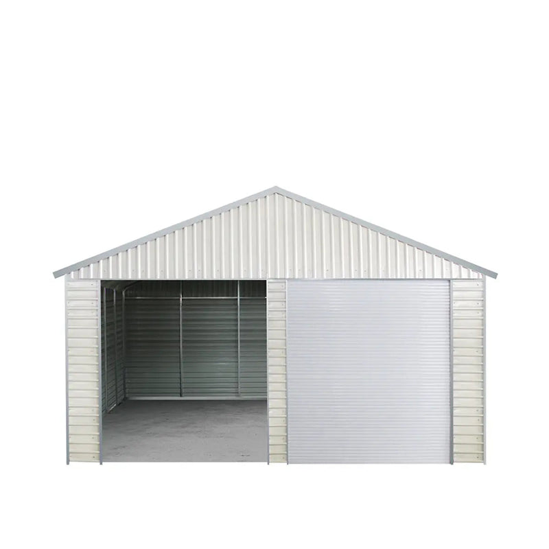 21' x 19' Double Garage Metal Shed with Side Entry Door (Discontinued – Replaced by GMD-MS2020, 2030)