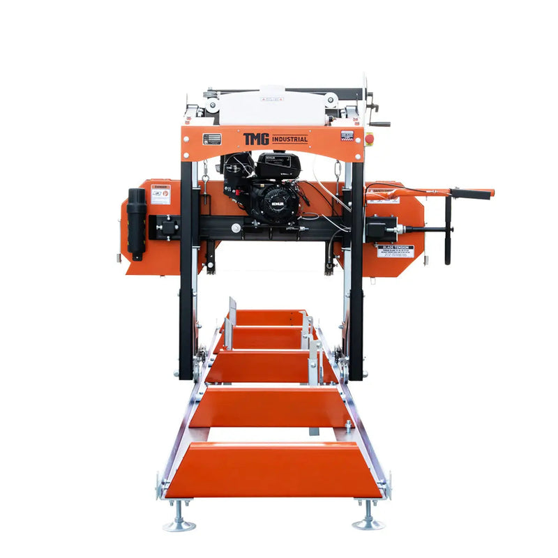 22" Portable Sawmill, 7 HP Kohler Command Pro Series Engine, 12' Log Length, 4-Post Carriage with Saw Head Anti-tip Locking, GMD-PSM22