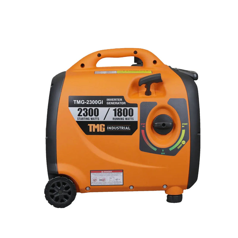 2300 Watt Digital Inverter Gasoline Generator, 79 cc OHV Engine, 6.5 Hour Run Time, 120/240 VAC, Telescopic Pull Handle, Parallel Cable Kit, GMD-2300GI