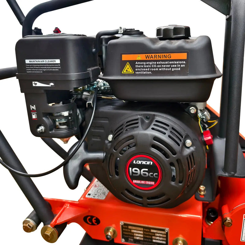 2380 Lbs Heavy-Duty Plate Compactor, 6.5 HP Loncin G200F Engine, 8" Compaction Depth, GMD-PC60