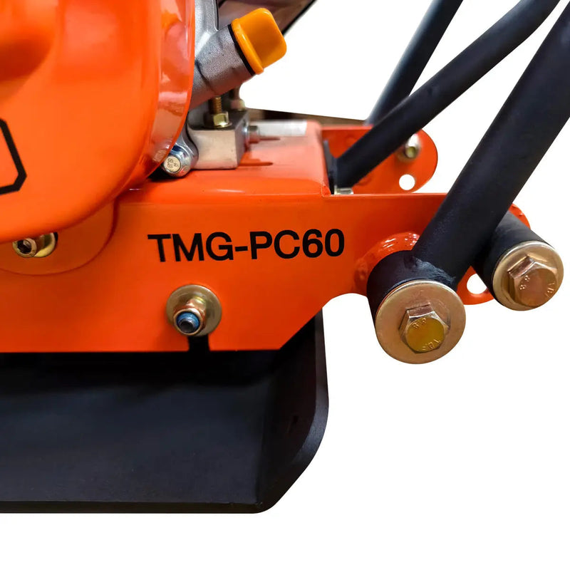 2380 Lbs Heavy-Duty Plate Compactor, 6.5 HP Loncin G200F Engine, 8" Compaction Depth, GMD-PC60
