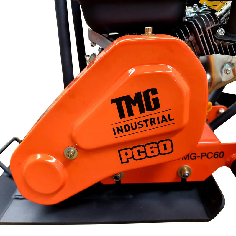 2380 Lbs Heavy-Duty Plate Compactor, 6.5 HP Loncin G200F Engine, 8" Compaction Depth, GMD-PC60