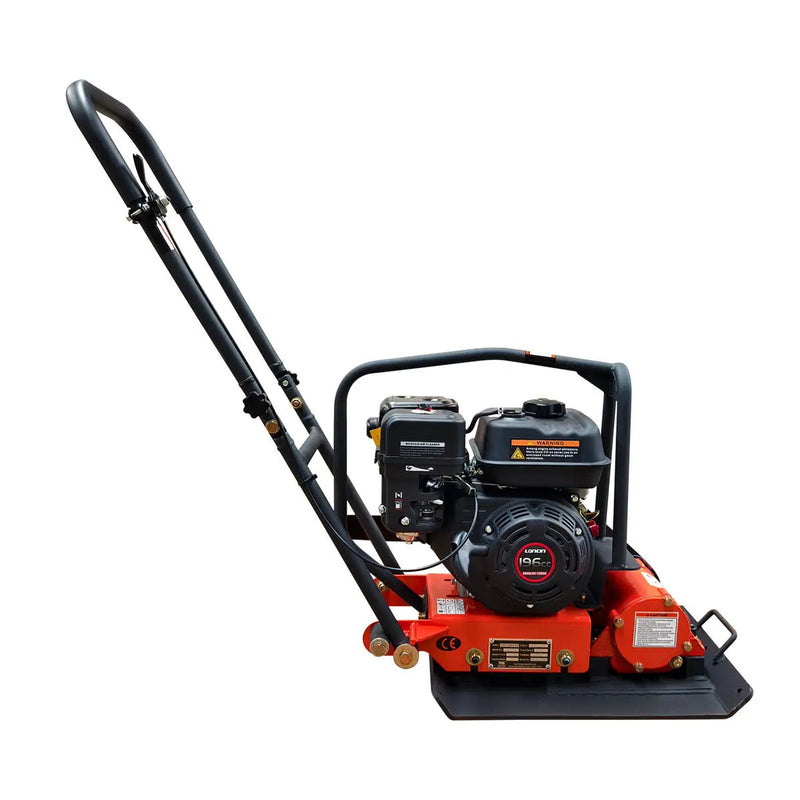 2380 Lbs Heavy-Duty Plate Compactor, 6.5 HP Loncin G200F Engine, 8" Compaction Depth, GMD-PC60