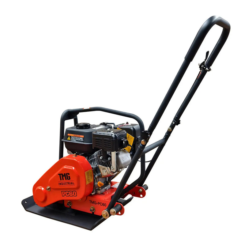 2380 Lbs Heavy-Duty Plate Compactor, 6.5 HP Loncin G200F Engine, 8" Compaction Depth, GMD-PC60