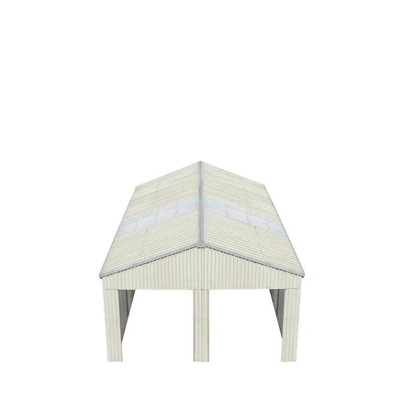 25' x 25' Double Garage Metal Barn Shed with Side Entry Door (Discontinued – Replaced by GMD-MS2030, MS2630)