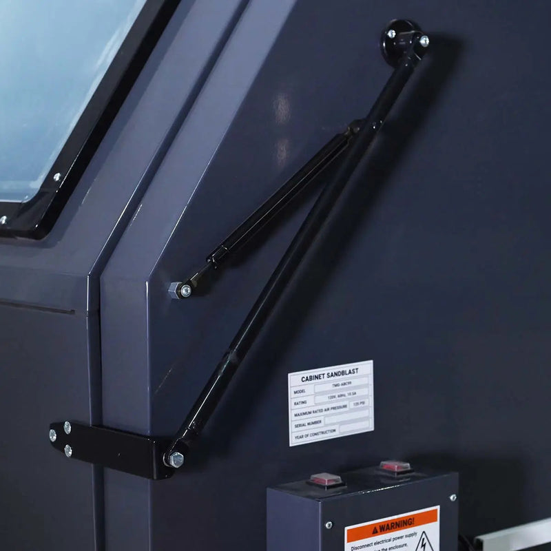 265 Gallon/990L Commercial Cabinet Sandblaster, Vacuum Filtration System, Oversized View Window, 125 PSI, 24 CFM, GMD-ABC99
