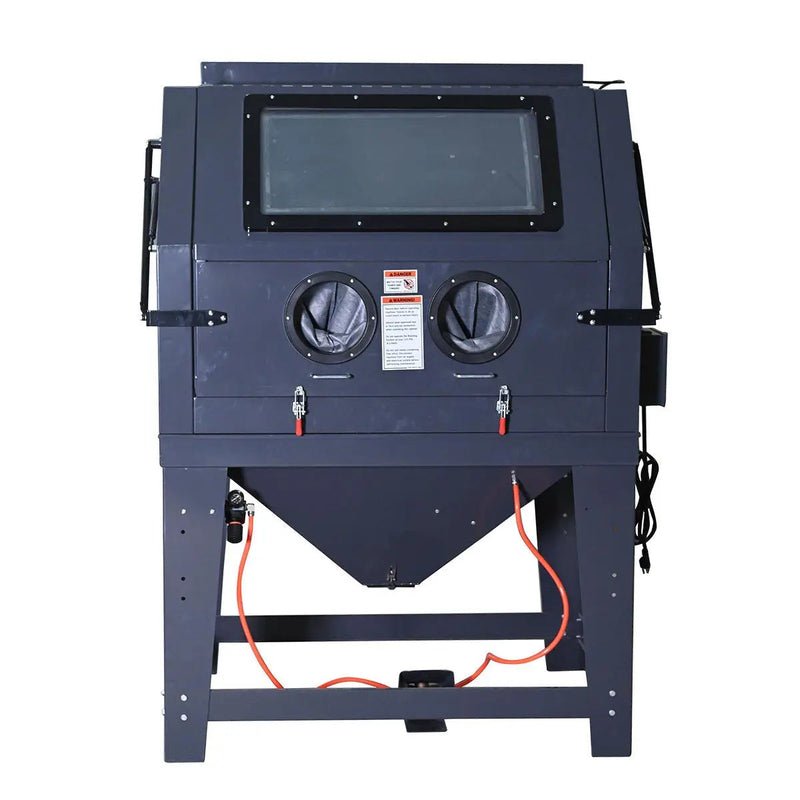265 Gallon/990L Commercial Cabinet Sandblaster, Vacuum Filtration System, Oversized View Window, 125 PSI, 24 CFM, GMD-ABC99