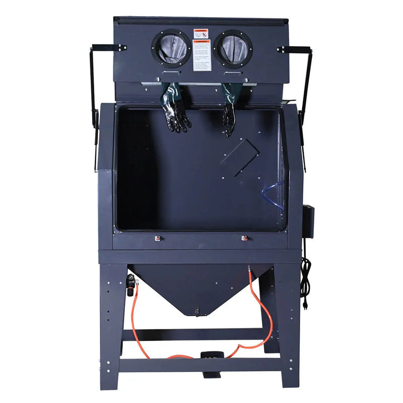 265 Gallon/990L Commercial Cabinet Sandblaster, Vacuum Filtration System, Oversized View Window, 125 PSI, 24 CFM, GMD-ABC99