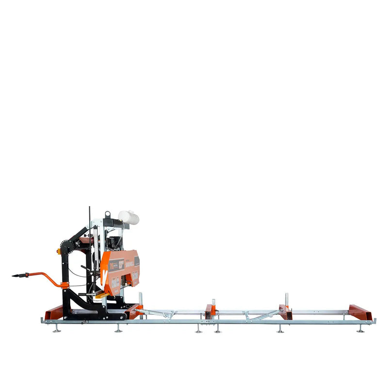 27" Portable Sawmill, 14 HP Kohler Gas Engine, 21" Board Width, 12' Log Length, 14-1/2' Track Bed, GMD-PSM27