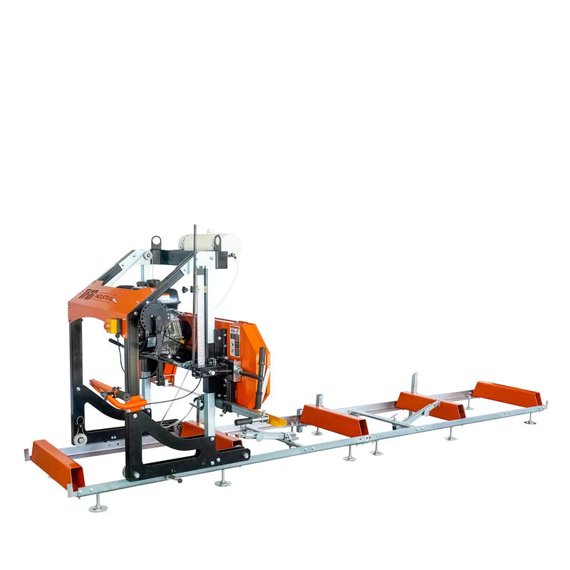 27" Portable Sawmill, 14 HP Kohler Gas Engine, 21" Board Width, 12' Log Length, 14-1/2' Track Bed, GMD-PSM27
