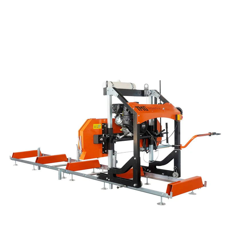 27" Portable Sawmill, 14 HP Kohler Gas Engine, 21" Board Width, 12' Log Length, 14-1/2' Track Bed, GMD-PSM27