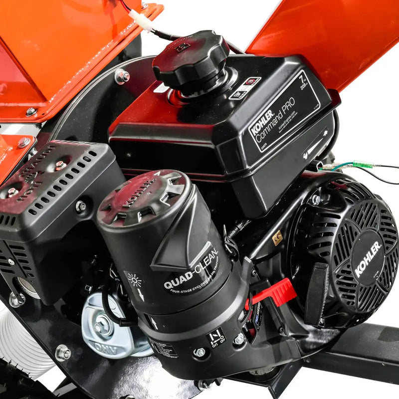 3" Wood Chipper, Shredder & Vacuum, ATV Tow-Behind, 7 HP Kohler Engine, 6" Suction Port, 8' Vacuum Hose, GMD-GWC3