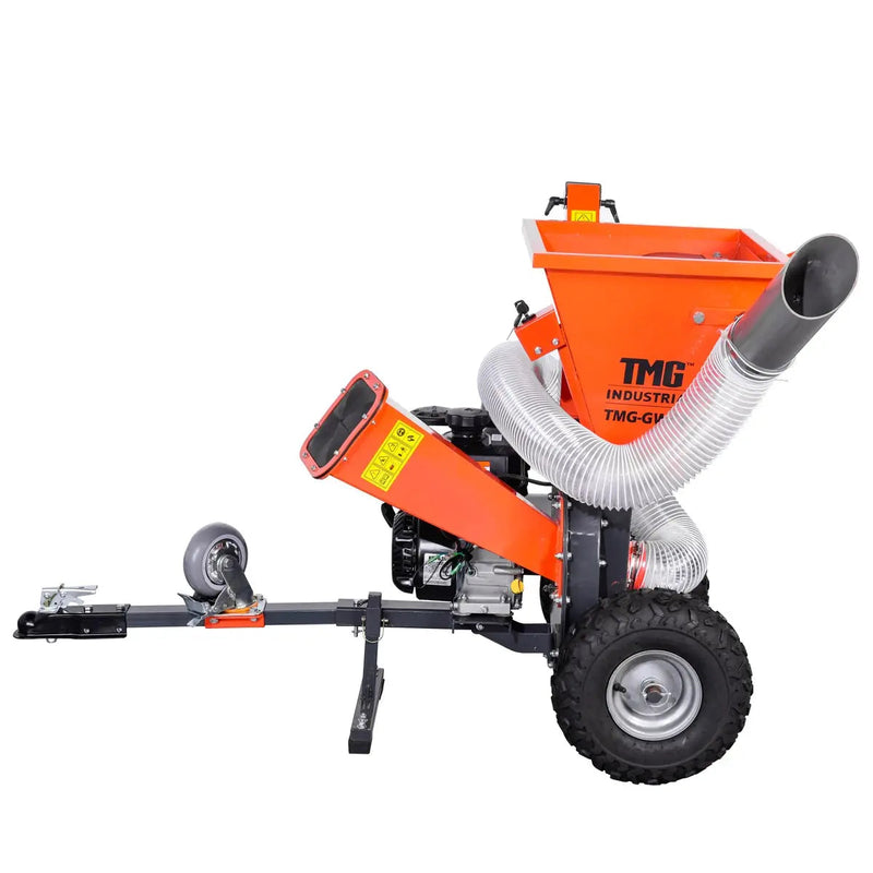 3" Wood Chipper, Shredder & Vacuum, ATV Tow-Behind, 7 HP Kohler Engine, 6" Suction Port, 8' Vacuum Hose, GMD-GWC3