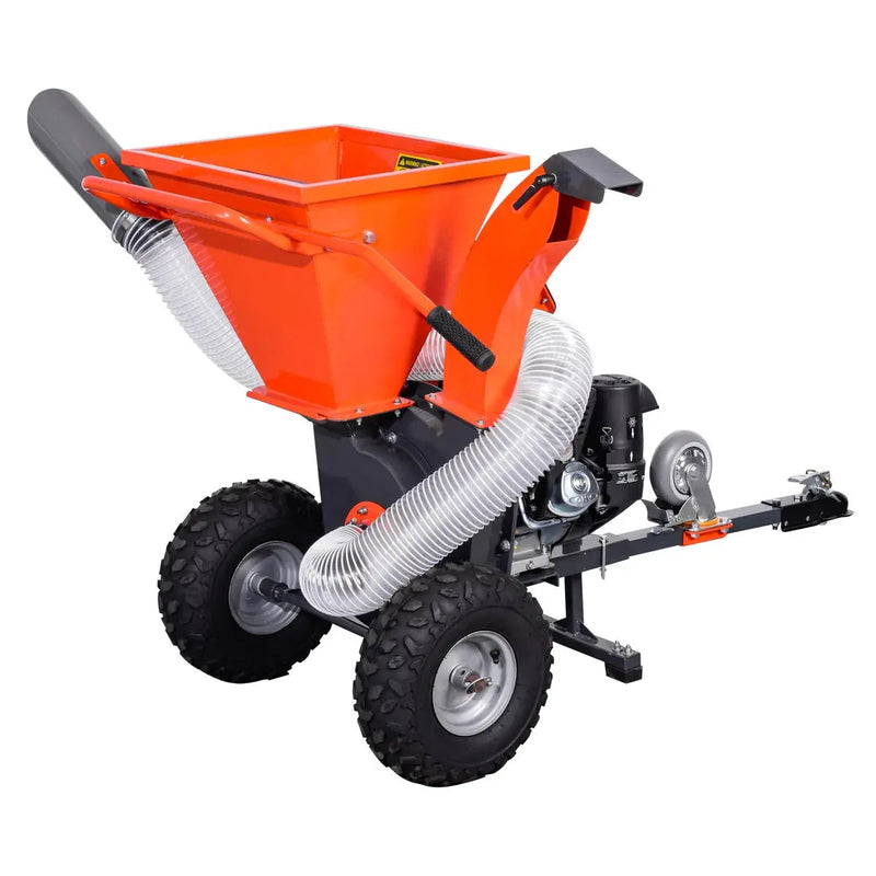 3" Wood Chipper, Shredder & Vacuum, ATV Tow-Behind, 7 HP Kohler Engine, 6" Suction Port, 8' Vacuum Hose, GMD-GWC3