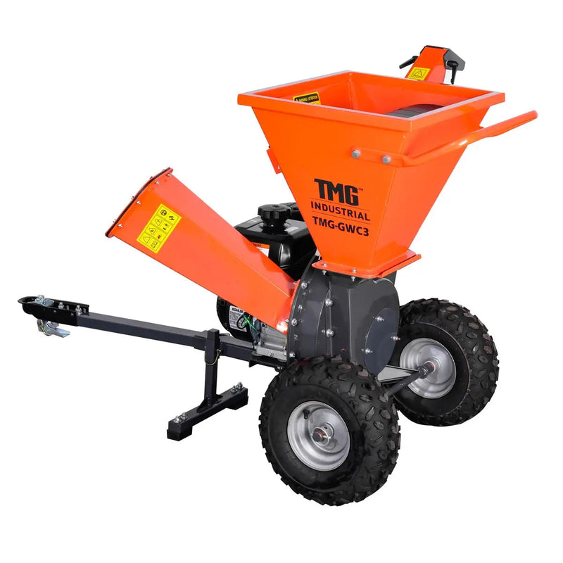 3" Wood Chipper, Shredder & Vacuum, ATV Tow-Behind, 7 HP Kohler Engine, 6" Suction Port, 8' Vacuum Hose, GMD-GWC3