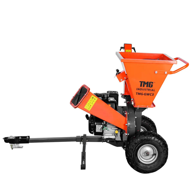 3" Wood Chipper, Shredder & Vacuum, ATV Tow-Behind, 7 HP Kohler Engine, 6" Suction Port, 8' Vacuum Hose, GMD-GWC3