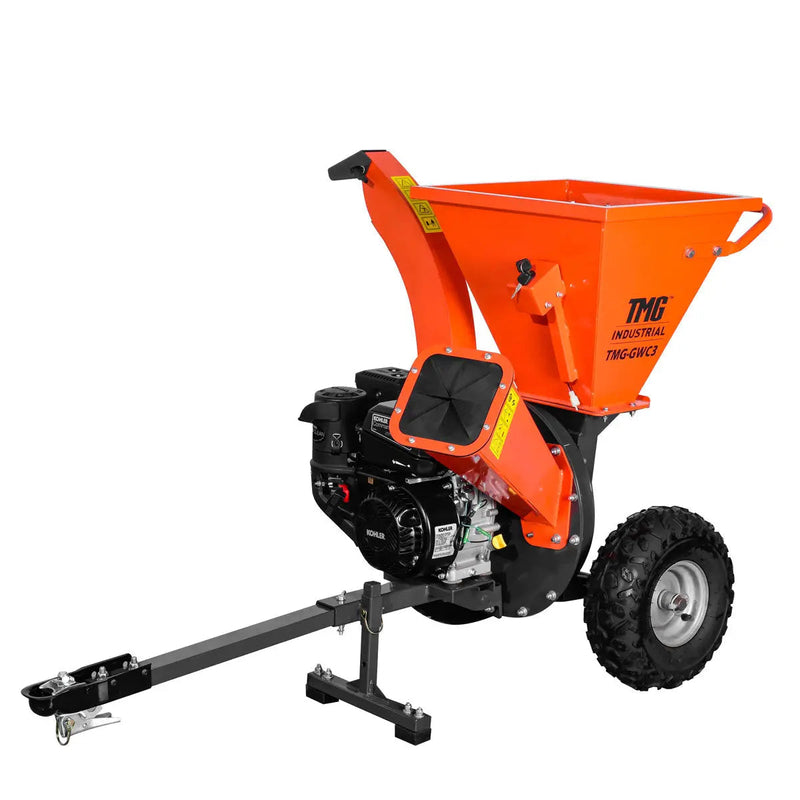 3" Wood Chipper, Shredder & Vacuum, ATV Tow-Behind, 7 HP Kohler Engine, 6" Suction Port, 8' Vacuum Hose, GMD-GWC3