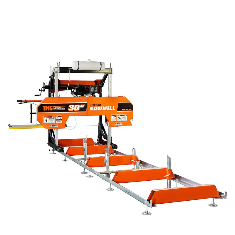 30" Portable Sawmill, 14 HP Kohler Engine, 28" Board Width, 12' Log Length, 14.5' Track Bed, GMD-PSM30