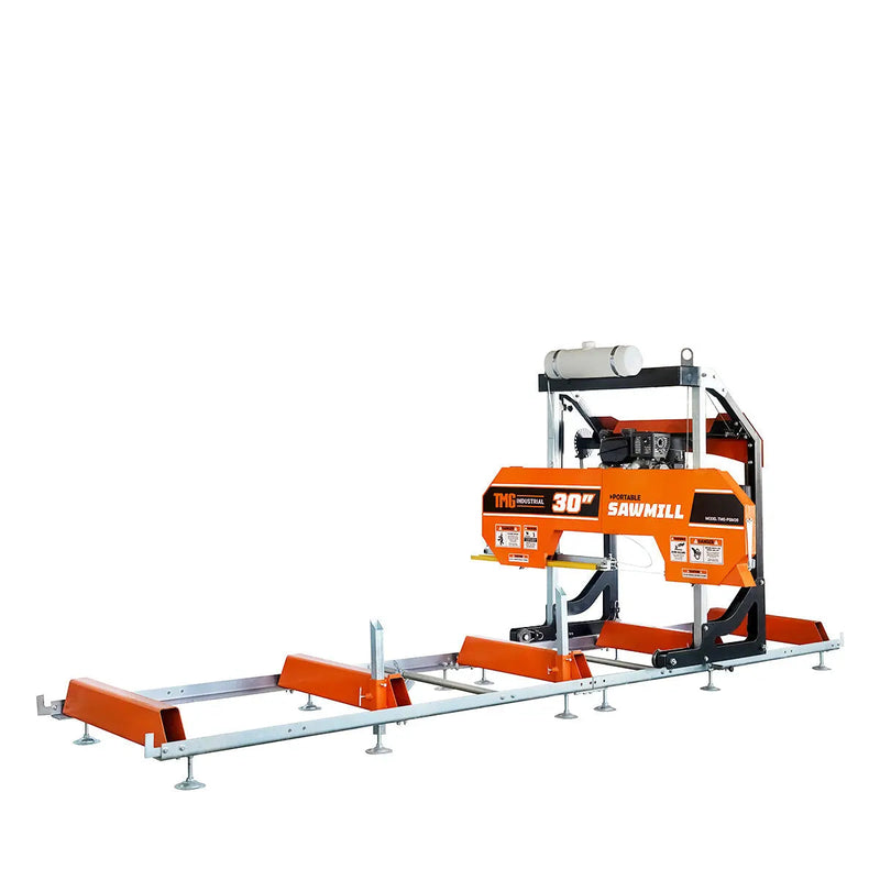 30" Portable Sawmill, 14 HP Kohler Engine, 28" Board Width, 12' Log Length, 14.5' Track Bed, GMD-PSM30