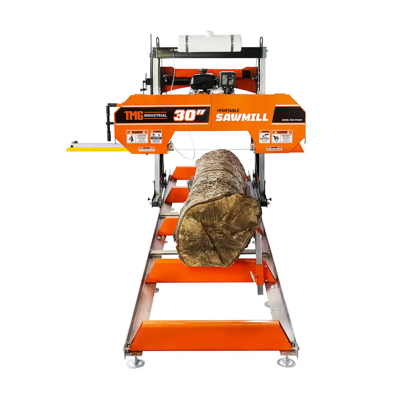 30" Portable Sawmill, 14 HP Kohler Engine, 28" Board Width, 12' Log Length, 14.5' Track Bed, GMD-PSM30