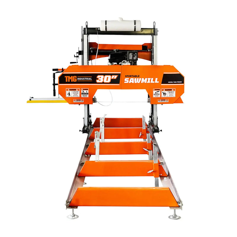 30" Portable Sawmill, 14 HP Kohler Engine, 28" Board Width, 12' Log Length, 14.5' Track Bed, GMD-PSM30