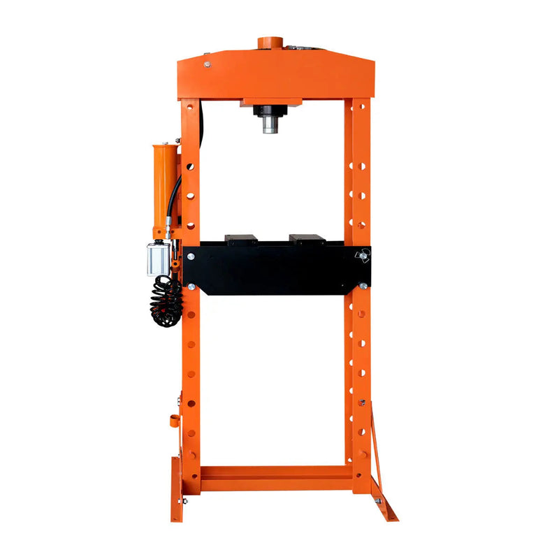 30 Ton Capacity Hydraulic Shop Press, Pneumatic & Manual Operation, 11 Bed Height Positions, GMD-ASP30