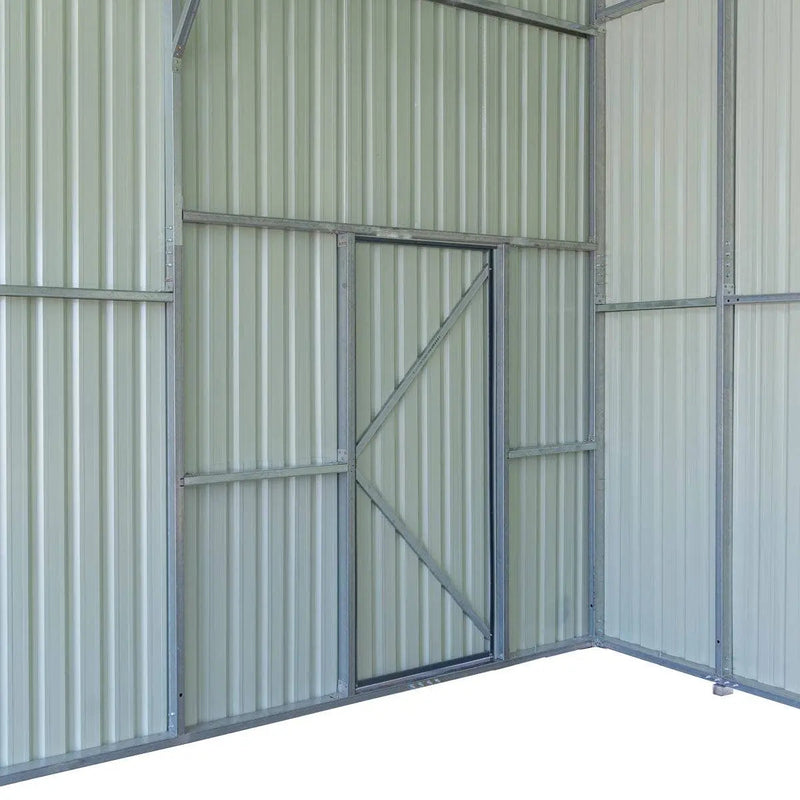 30' x 40' Metal Garage Shed, 11' High Double Front Doors, 17' Peak, 1260 Sq-Ft GMD-MS3040
