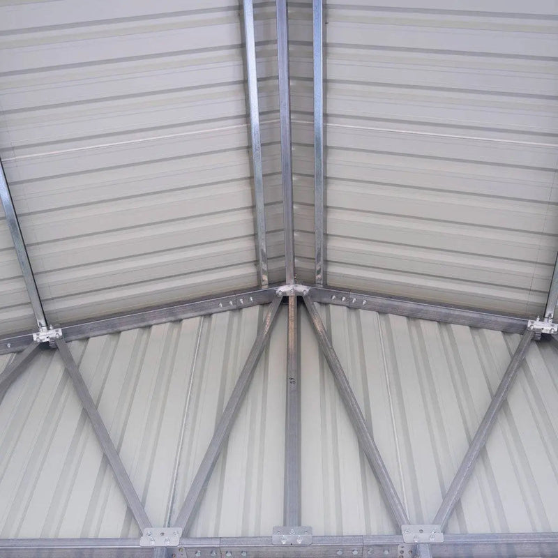 30' x 40' Metal Garage Shed, 11' High Double Front Doors, 17' Peak, 1260 Sq-Ft GMD-MS3040